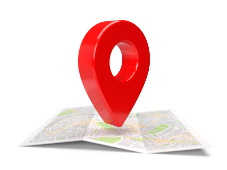 Your IP address location on a map